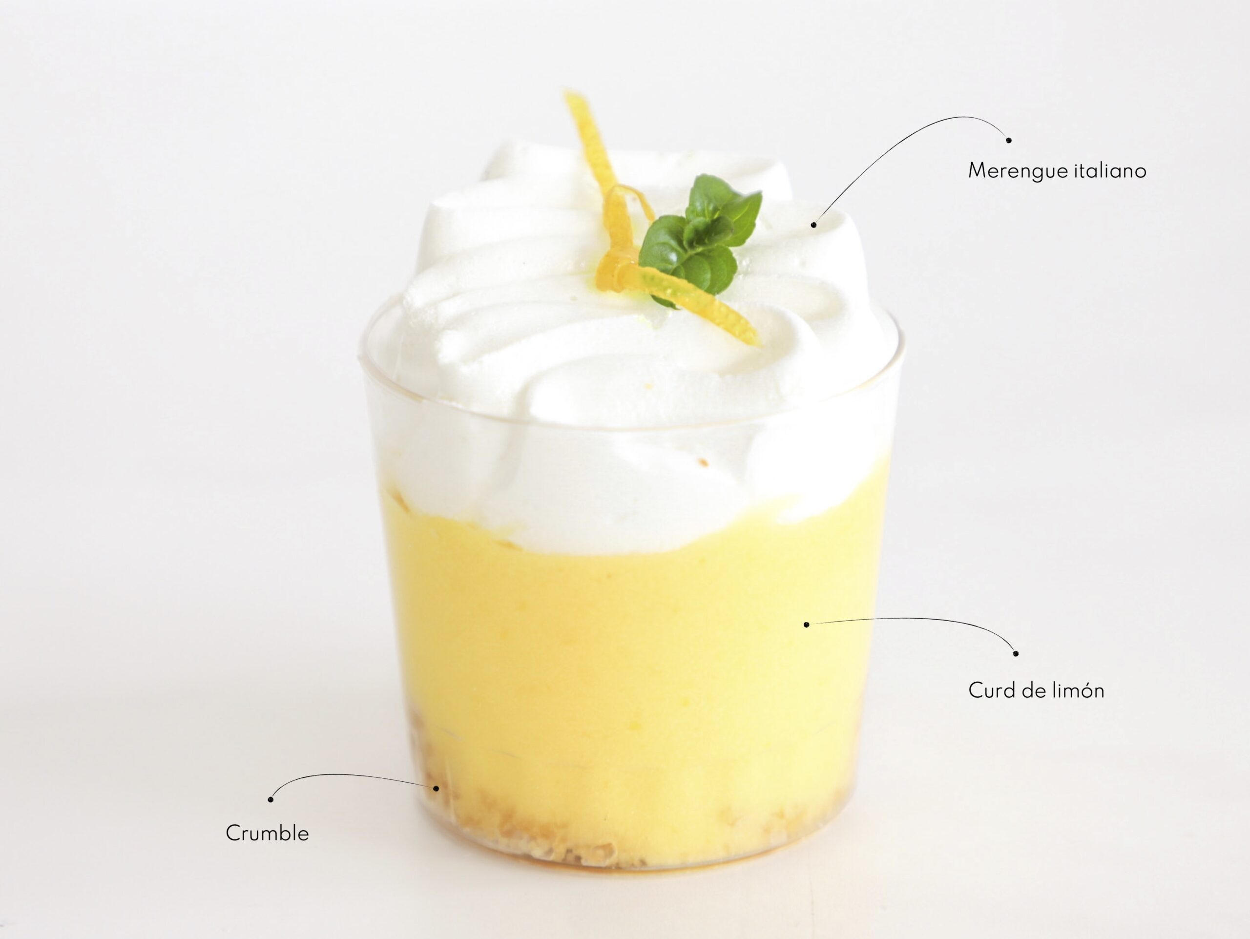 LEMON PIE <br><span style="font-family: 'Spartan', sans-serif;font-size:13px;"><p>Curd de limón · Merengue italiano · Crumble...</p><b> </b></span>