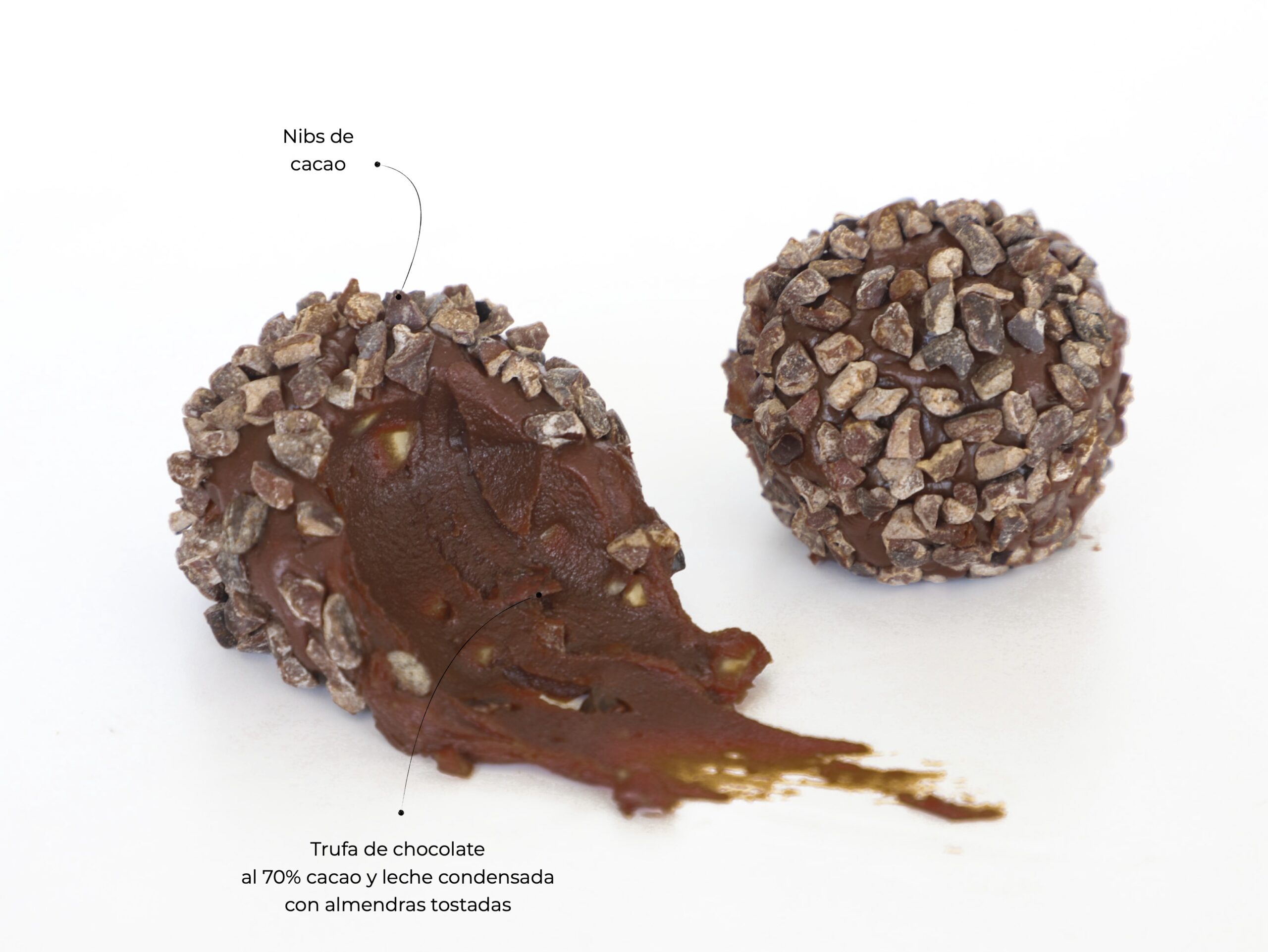 TRUFAS DE CHOCOLATE AMARGO Y ALMENDRAS<br> <div class="bloque-prod"></div>